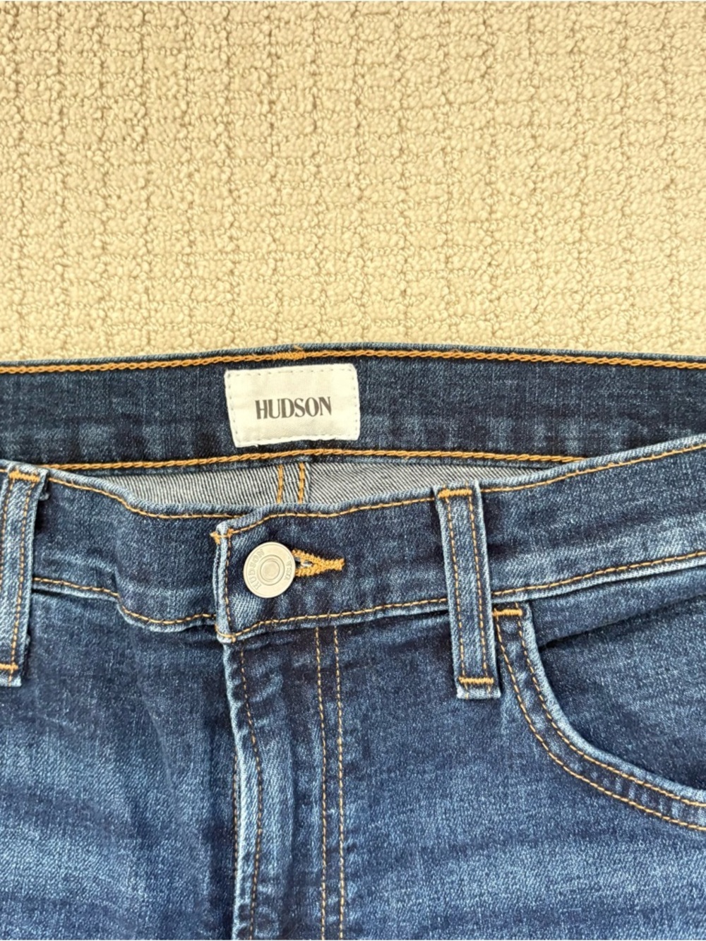 Hudson Rosalie Jeans Size 28 Medium Dark Wash Skinny Stretch Denim Like New - Picture 7 of 8